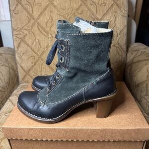 El Naturalista‎ Women's Black Olive Boots Size 40 EU